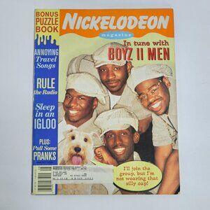 Nickelodeon Magazine August 1995 Boyz II Men Vintage Ads